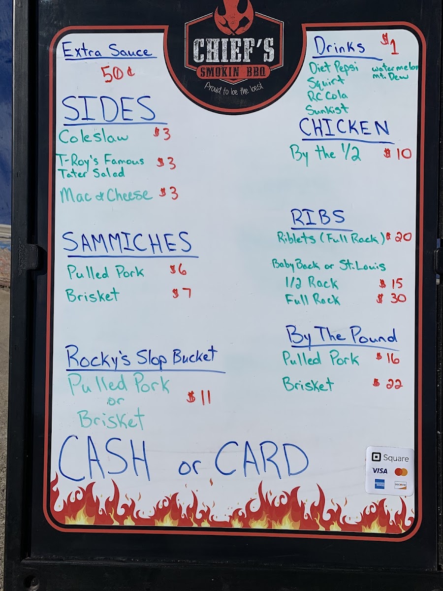 Chiefs smokin BBQ Photo Menu 6
