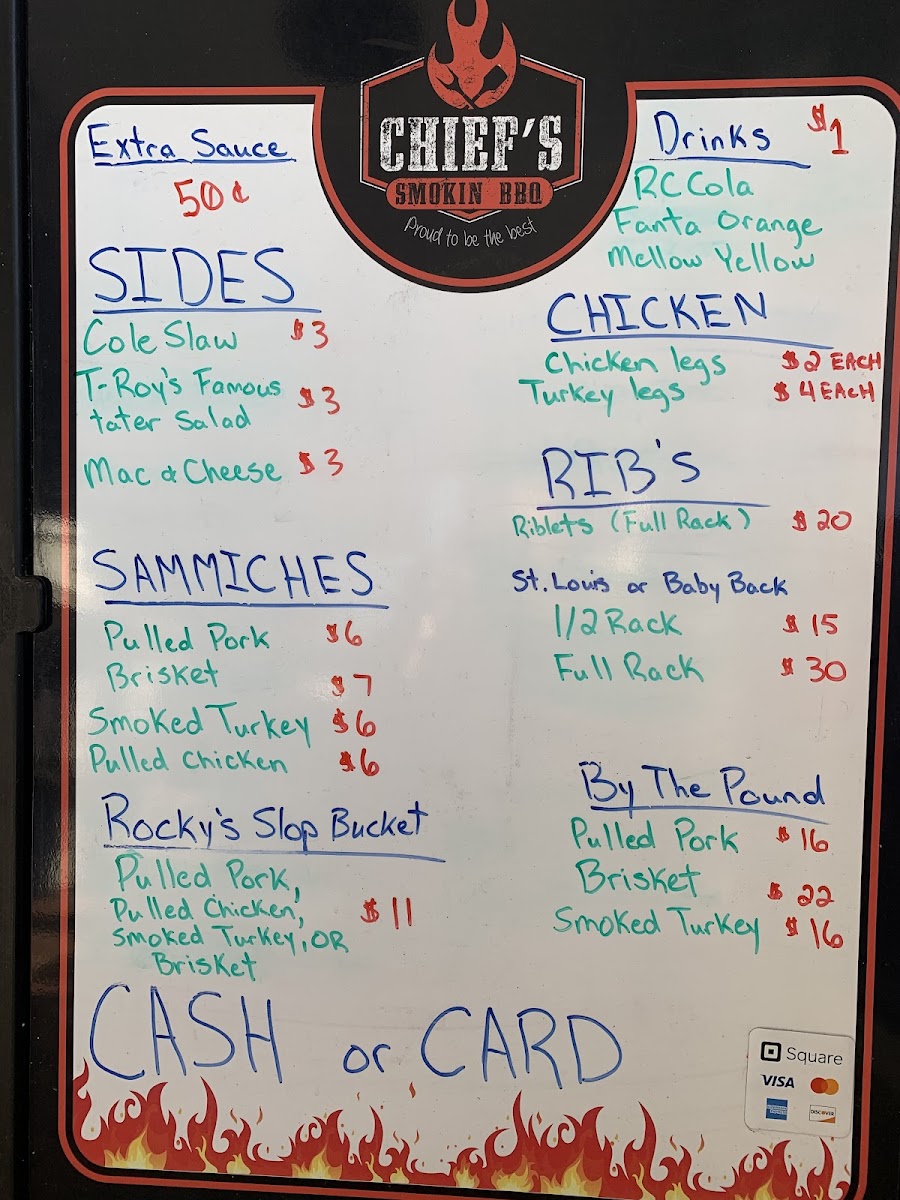 Chiefs smokin BBQ Photo Menu 8