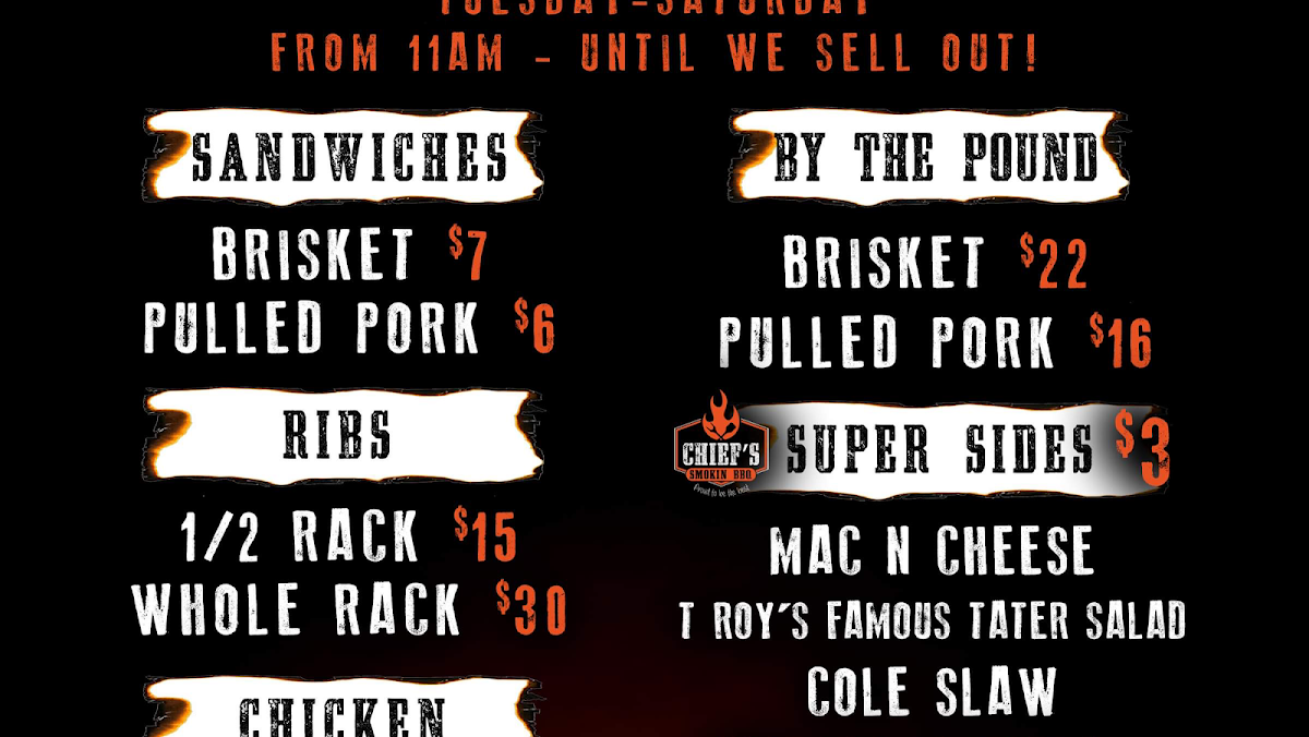 Chiefs smokin BBQ Photo Menu 9