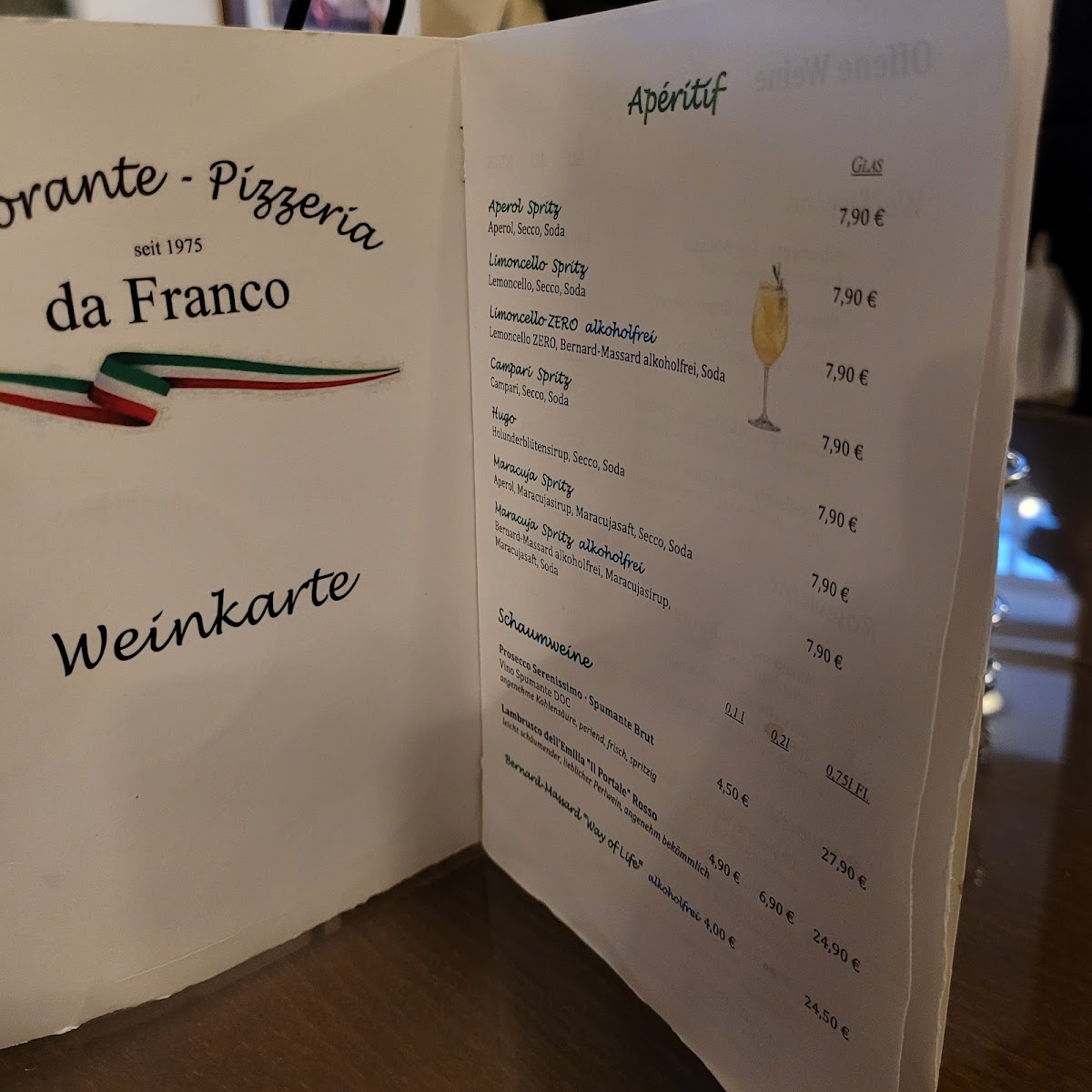 Pizzeria da Franco Photo Menu 1
