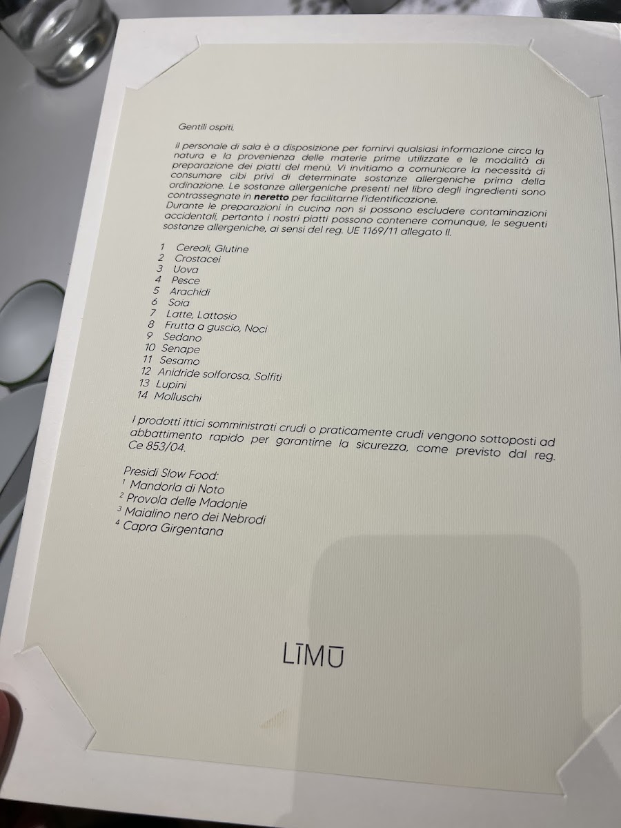 Limu restaurant Photo Menu 10