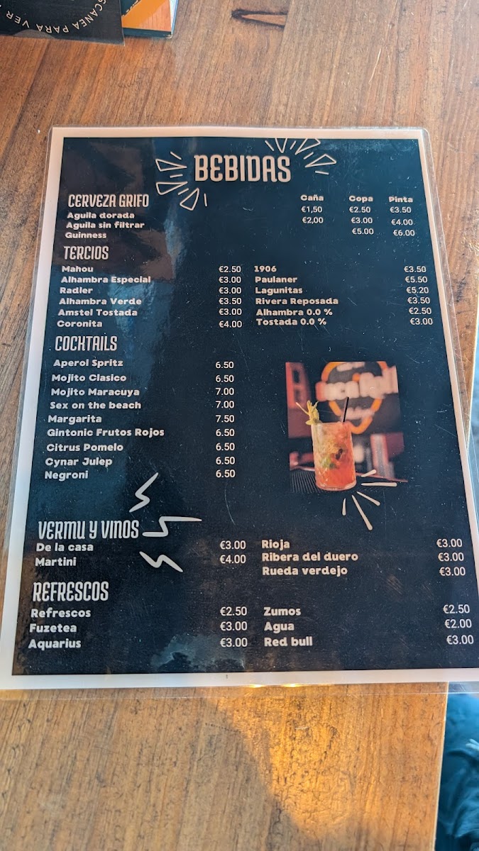 Boc n Roll SPORT Bar Photo Menu 3