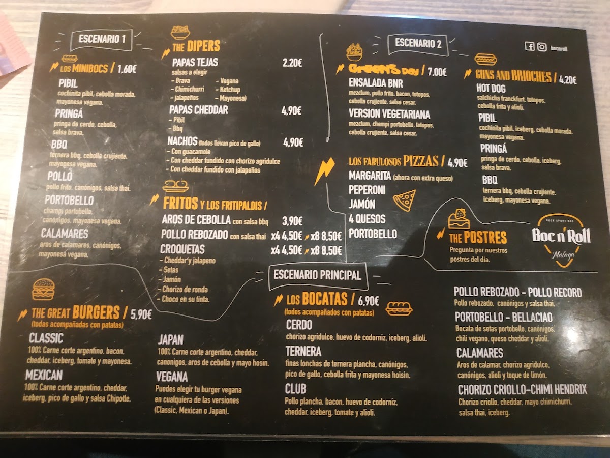 Boc n Roll SPORT Bar Photo Menu 9