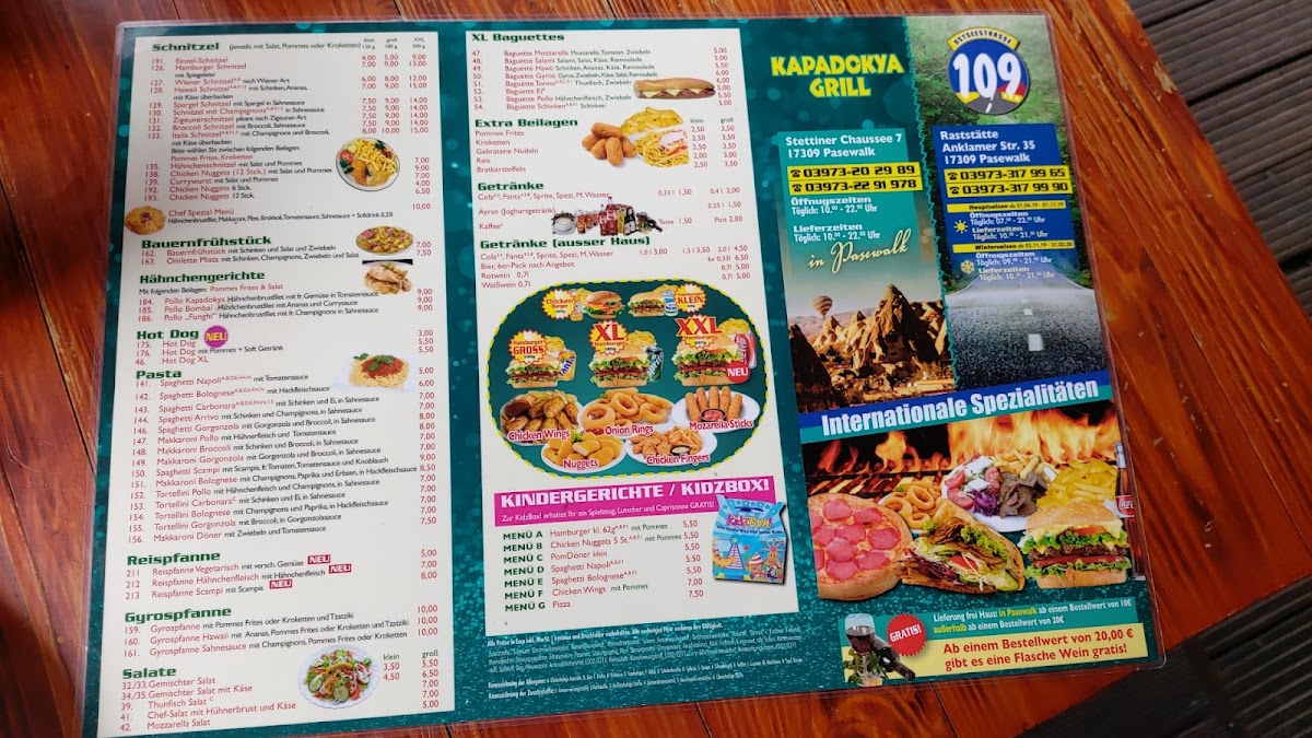 Kapadokya Grill Pasewalk Photo Menu 1