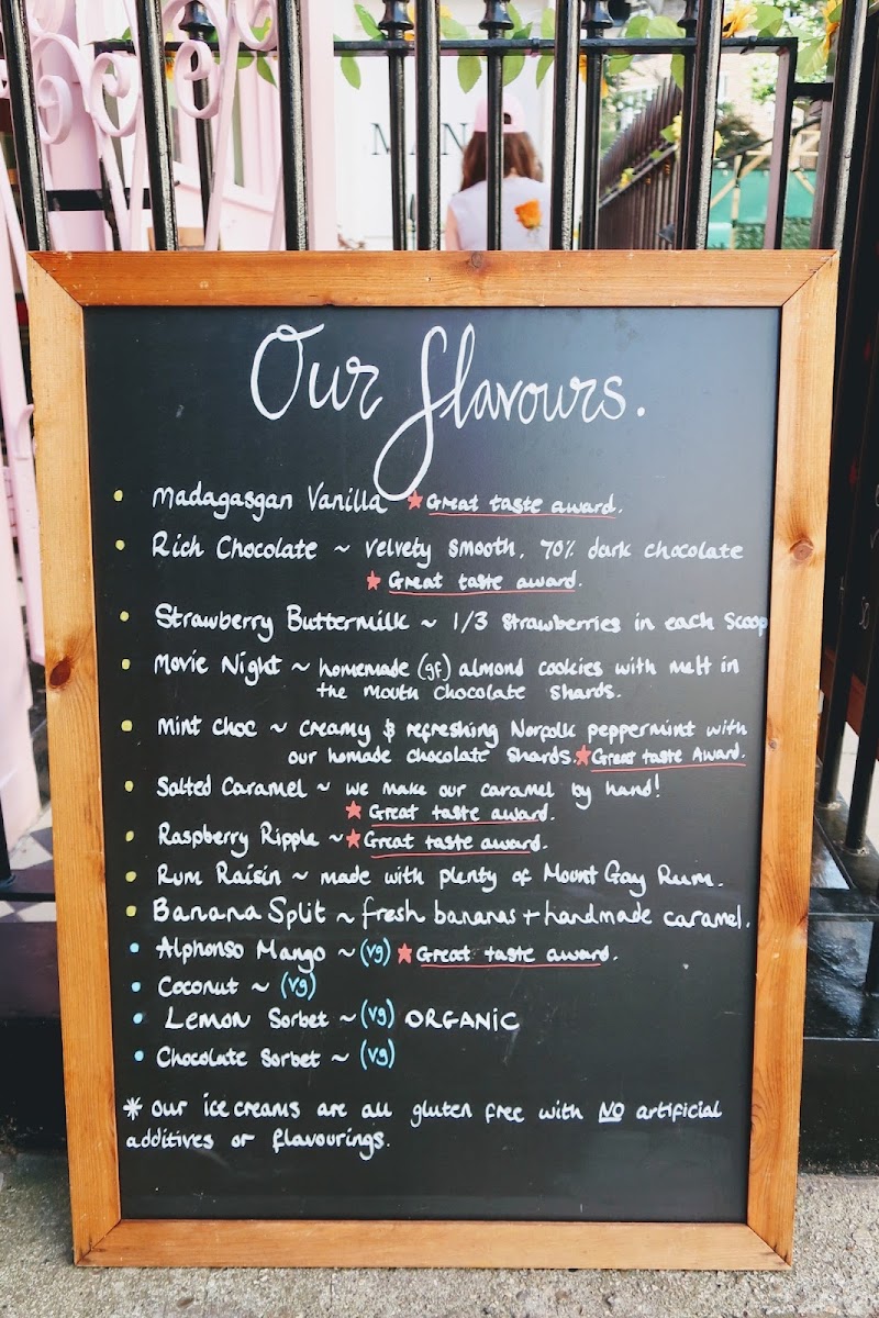 Reenie's Ice Cream Bar Photo Menu 1
