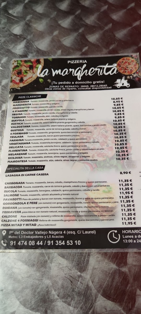 Pizzería La Margherita Photo Menu 4