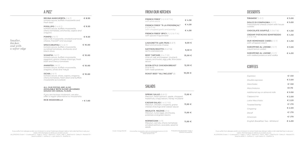PIZZERIA PIOLA Photo Menu 1