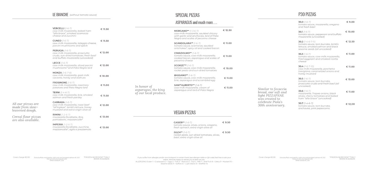 PIZZERIA PIOLA Photo Menu 2