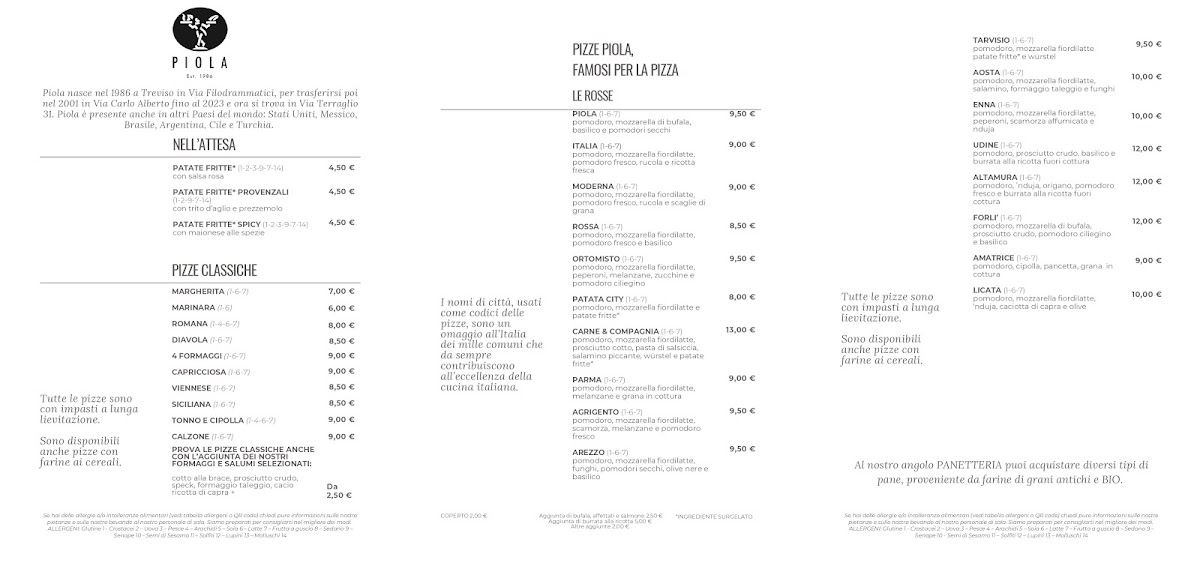 PIZZERIA PIOLA Photo Menu 6