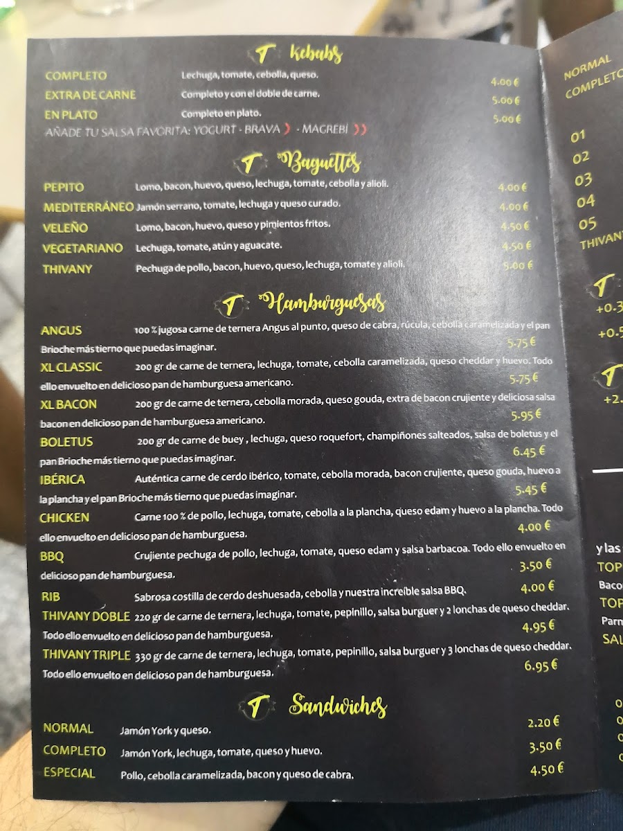 Thivany's Bar & Grill Photo Menu 7