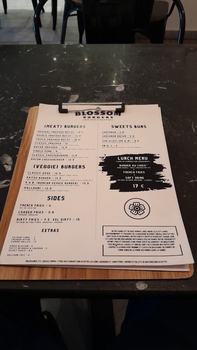 Blossom Burgers Photo Menu 10