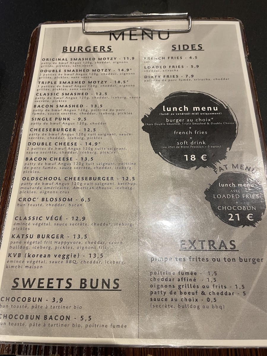 Blossom Burgers Photo Menu 2