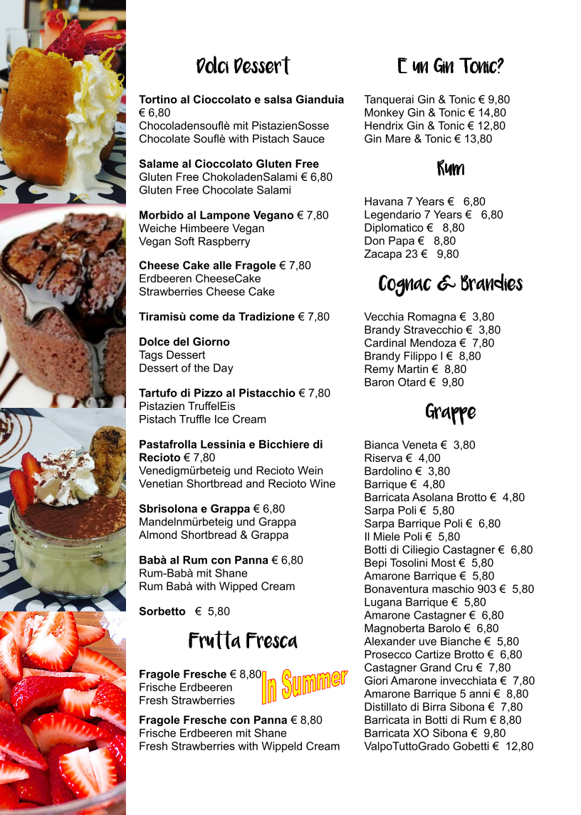 Casa Lady Garda Photo Menu 2