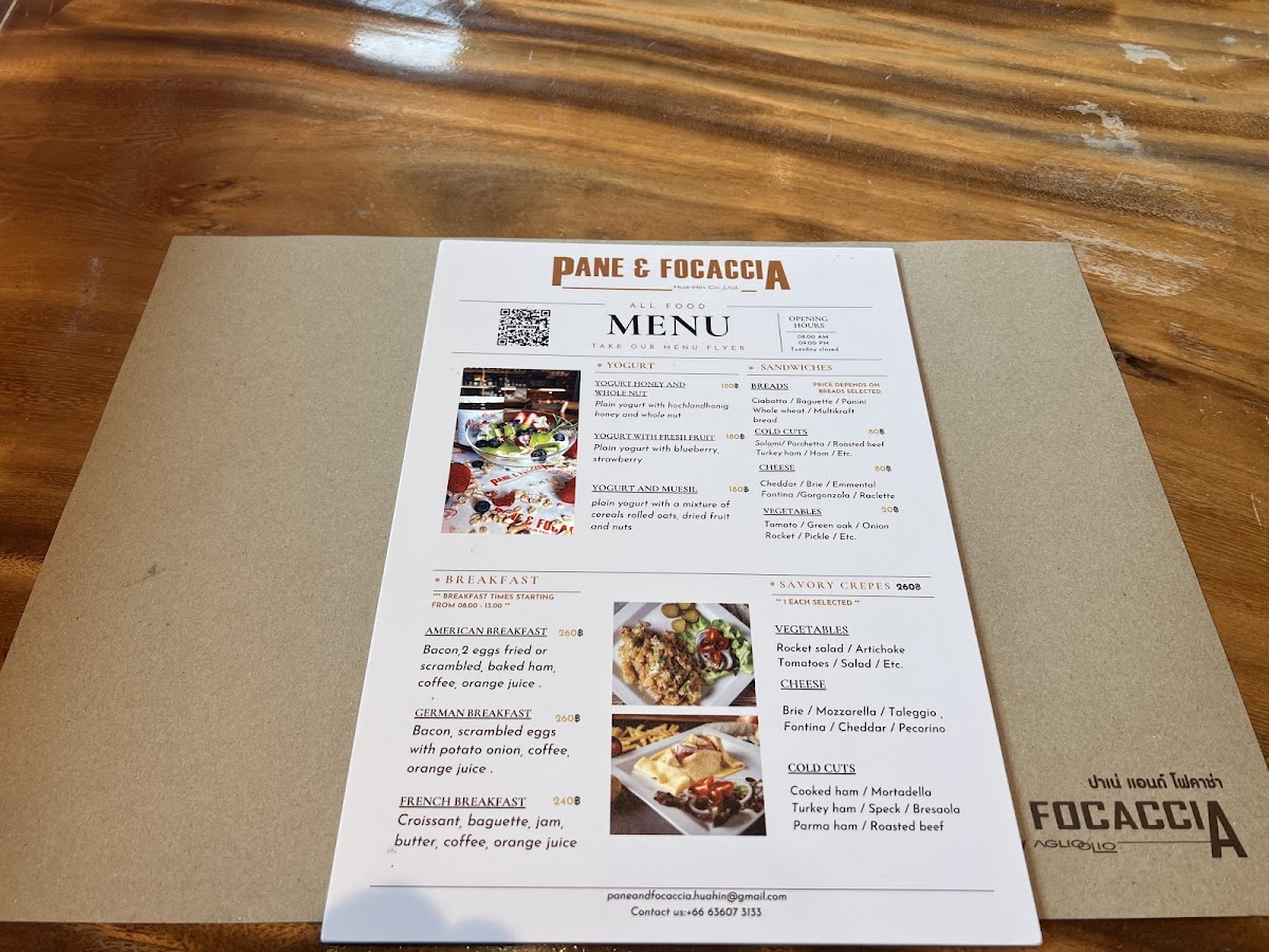 Pane & Focaccia Photo Menu 5