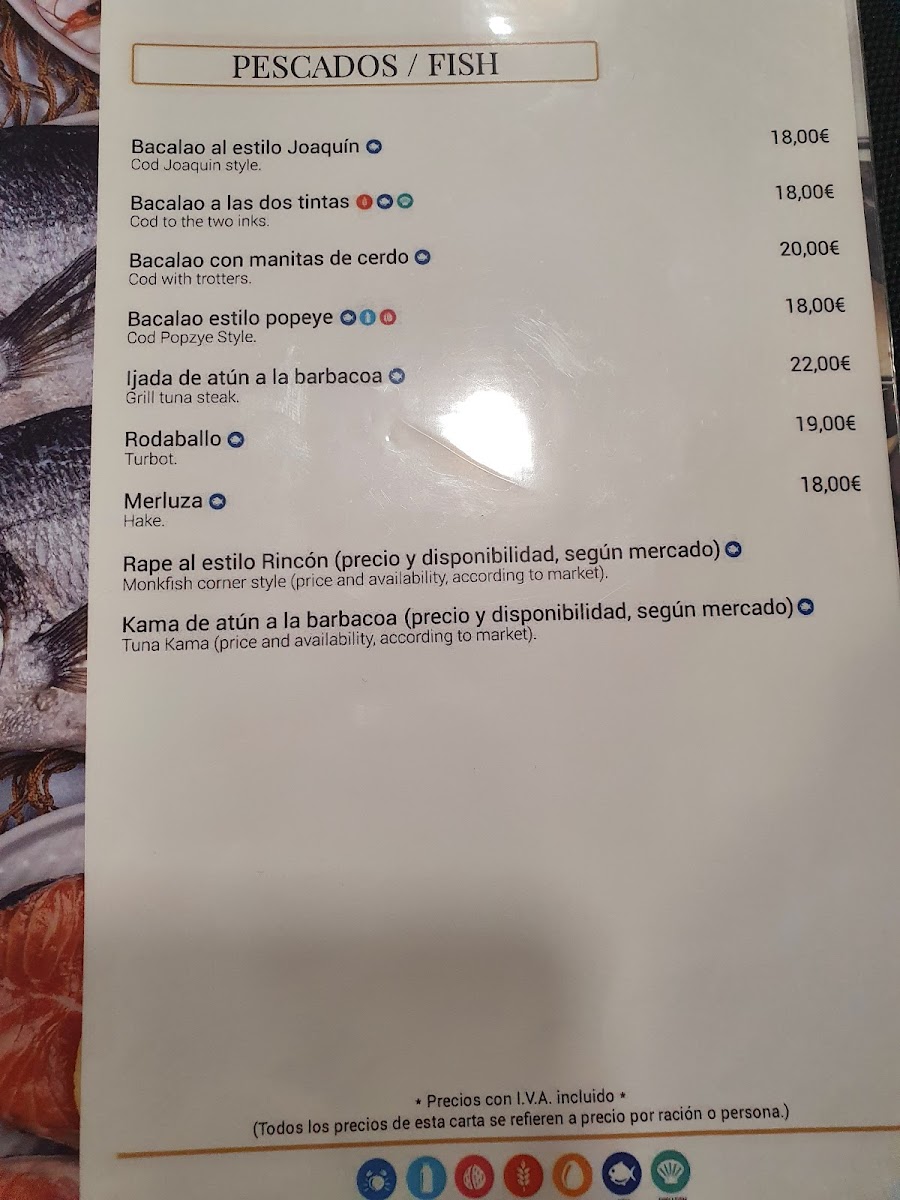 Restaurante Rincon de Joaquin Photo Menu 3