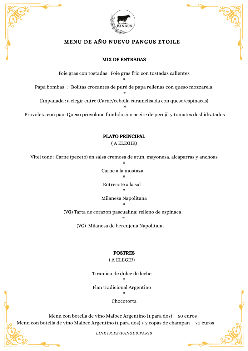 Pangus-Etoile Photo Menu 1