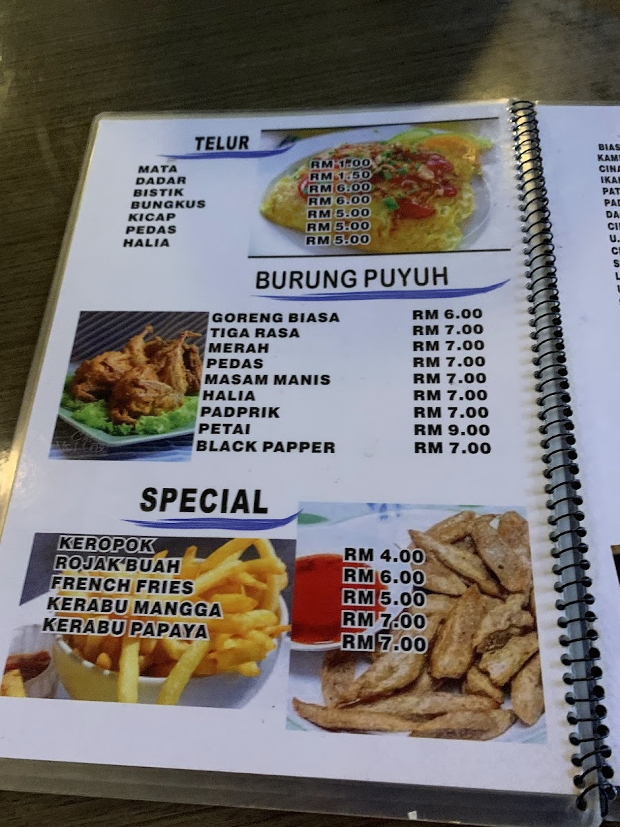 Ajis Tomyam Photo Menu 3