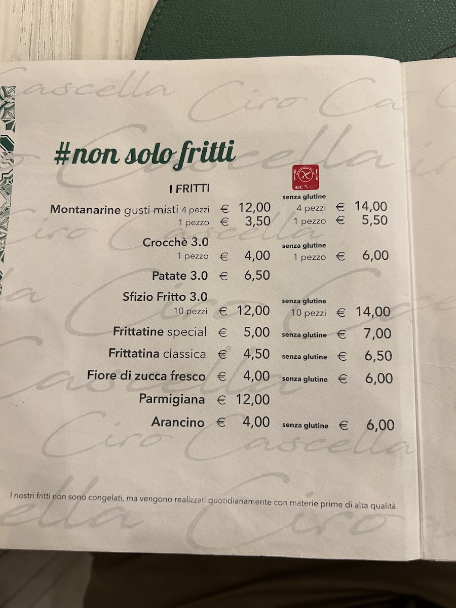 Pizzeria Ciro Cascella 3.0 Milano Photo Menu 2