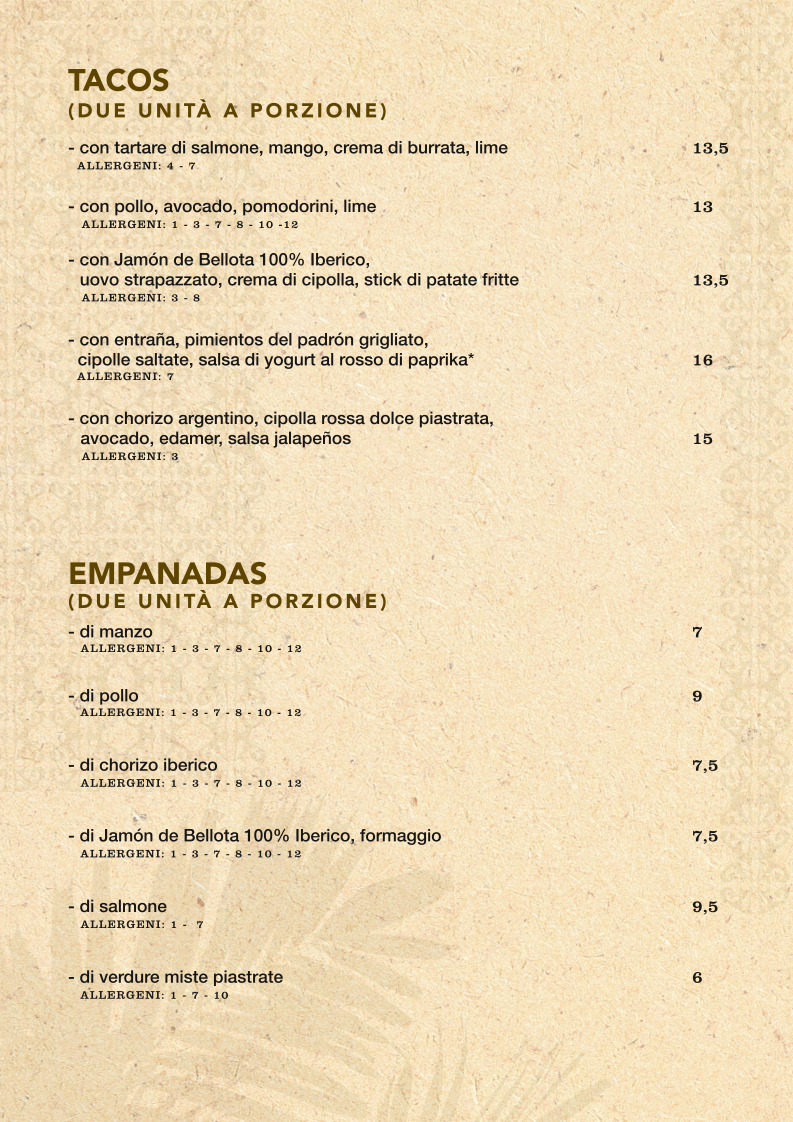Six Restaurant Club Photo Menu 5