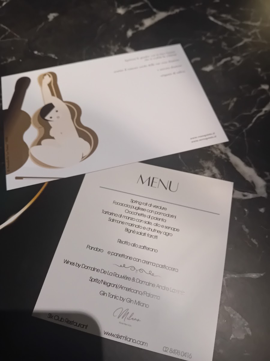 Six Restaurant Club Photo Menu 7