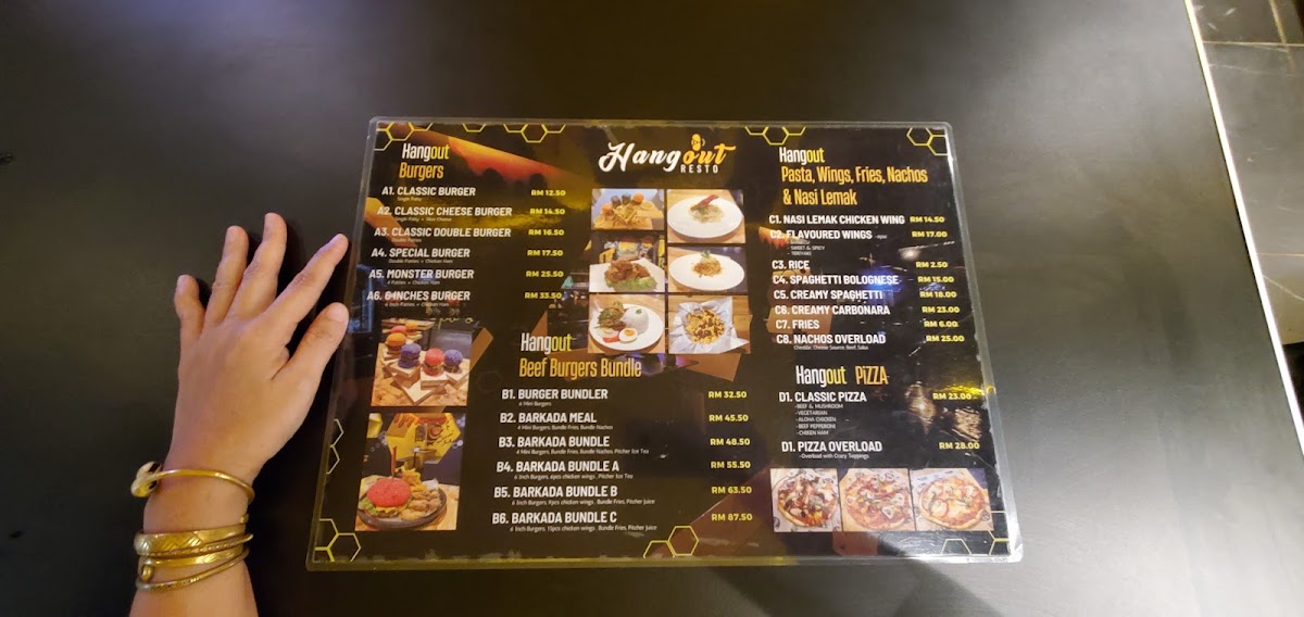 HangoutResto Kota Kinabalu Photo Menu 1