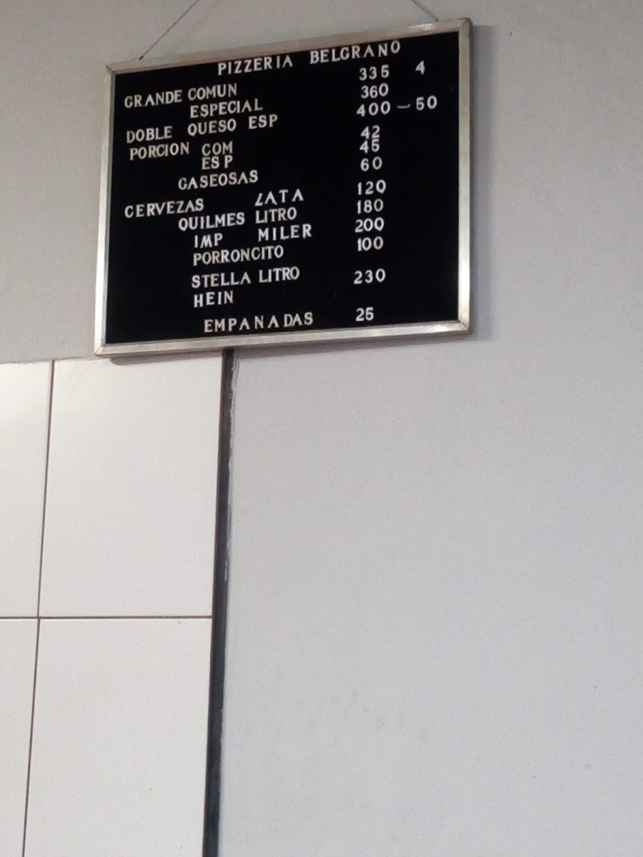 Pizzeria Belgrano Photo Menu 1