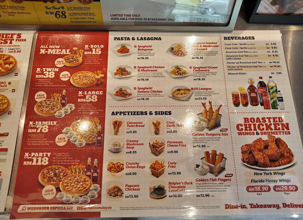 US PIZZA - Taiping, Perak Photo Menu 2