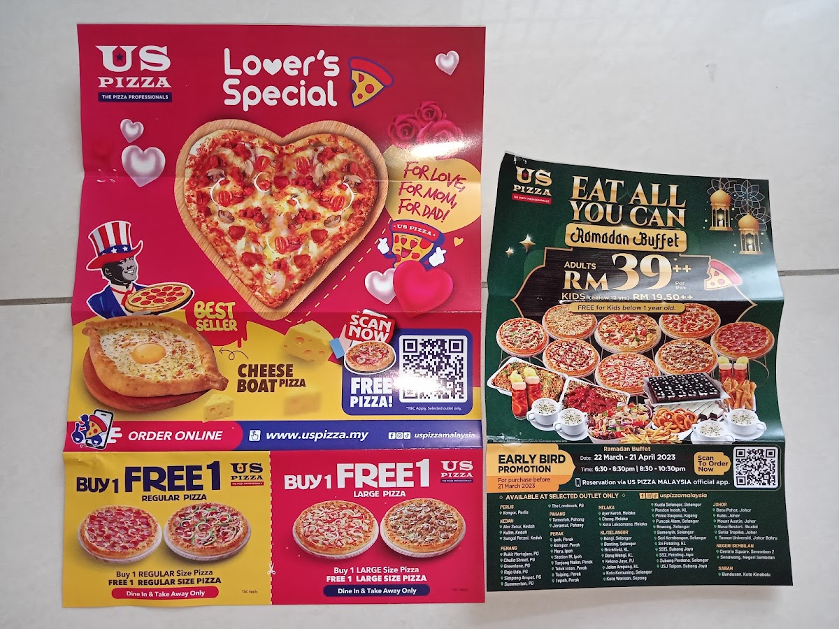 US PIZZA - Taiping, Perak Photo Menu 7