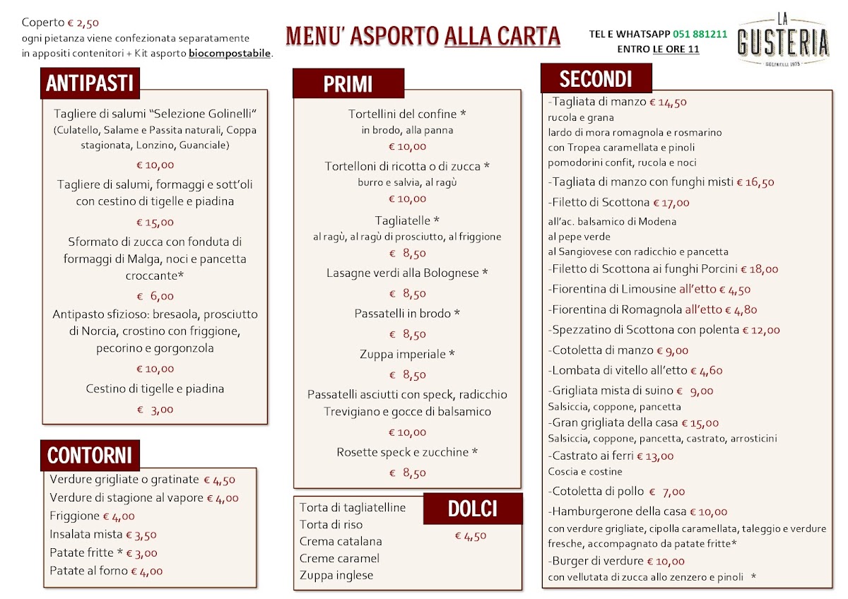 La Gusteria Photo Menu 1