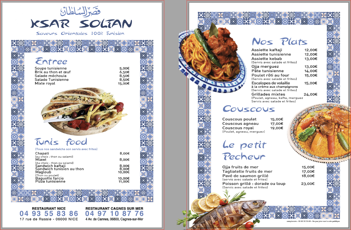 ROYAL FOOD cagnes-sur-mer Photo Menu 1