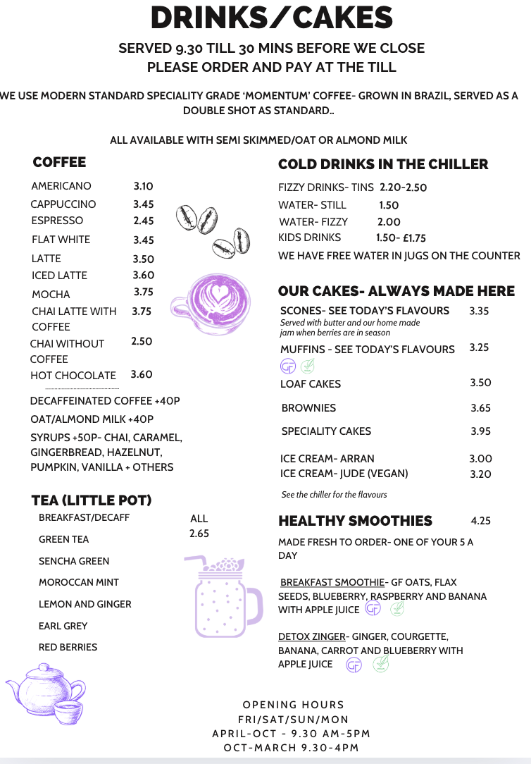 Braw Tea Cafe Photo Menu 4