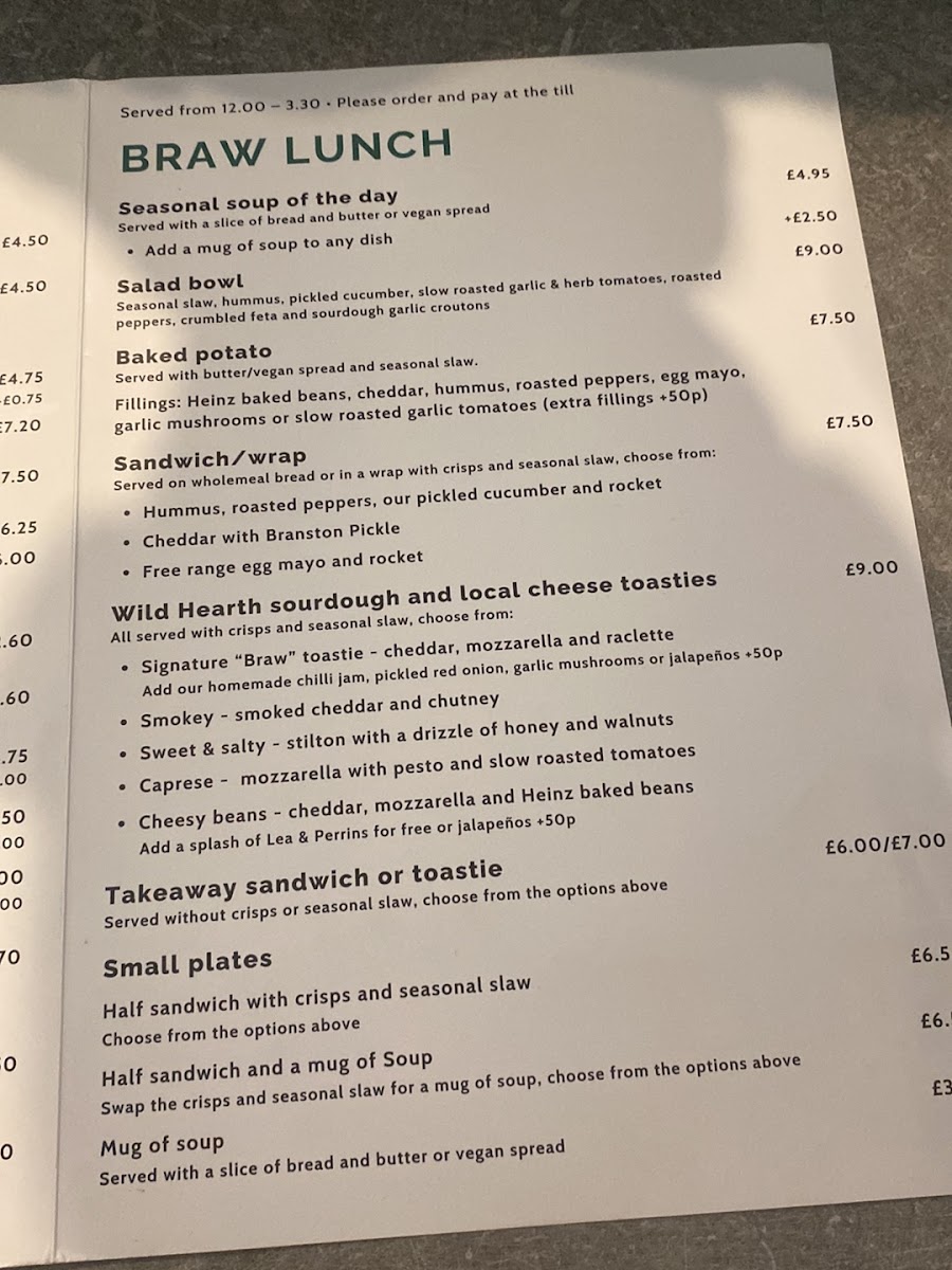 Braw Tea Cafe Photo Menu 6