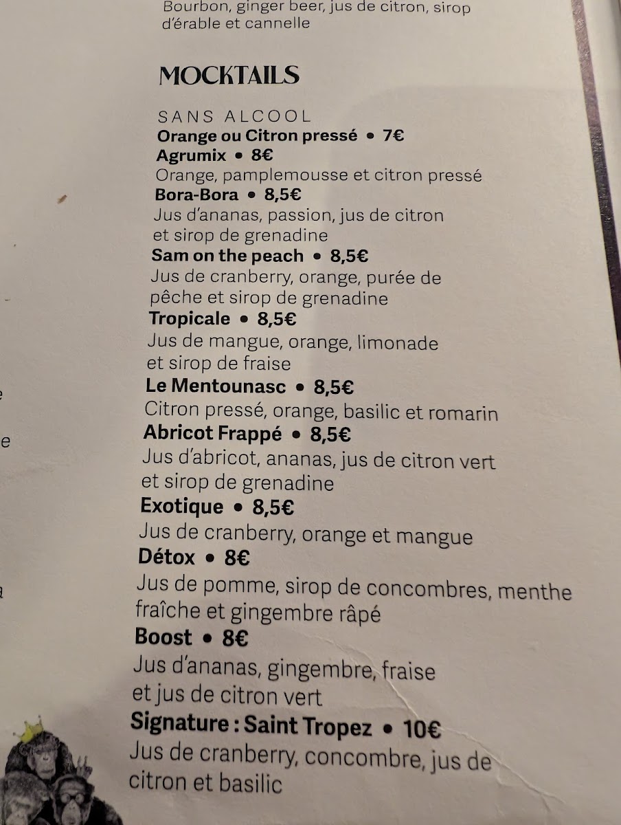Les Incompris Photo Menu 2