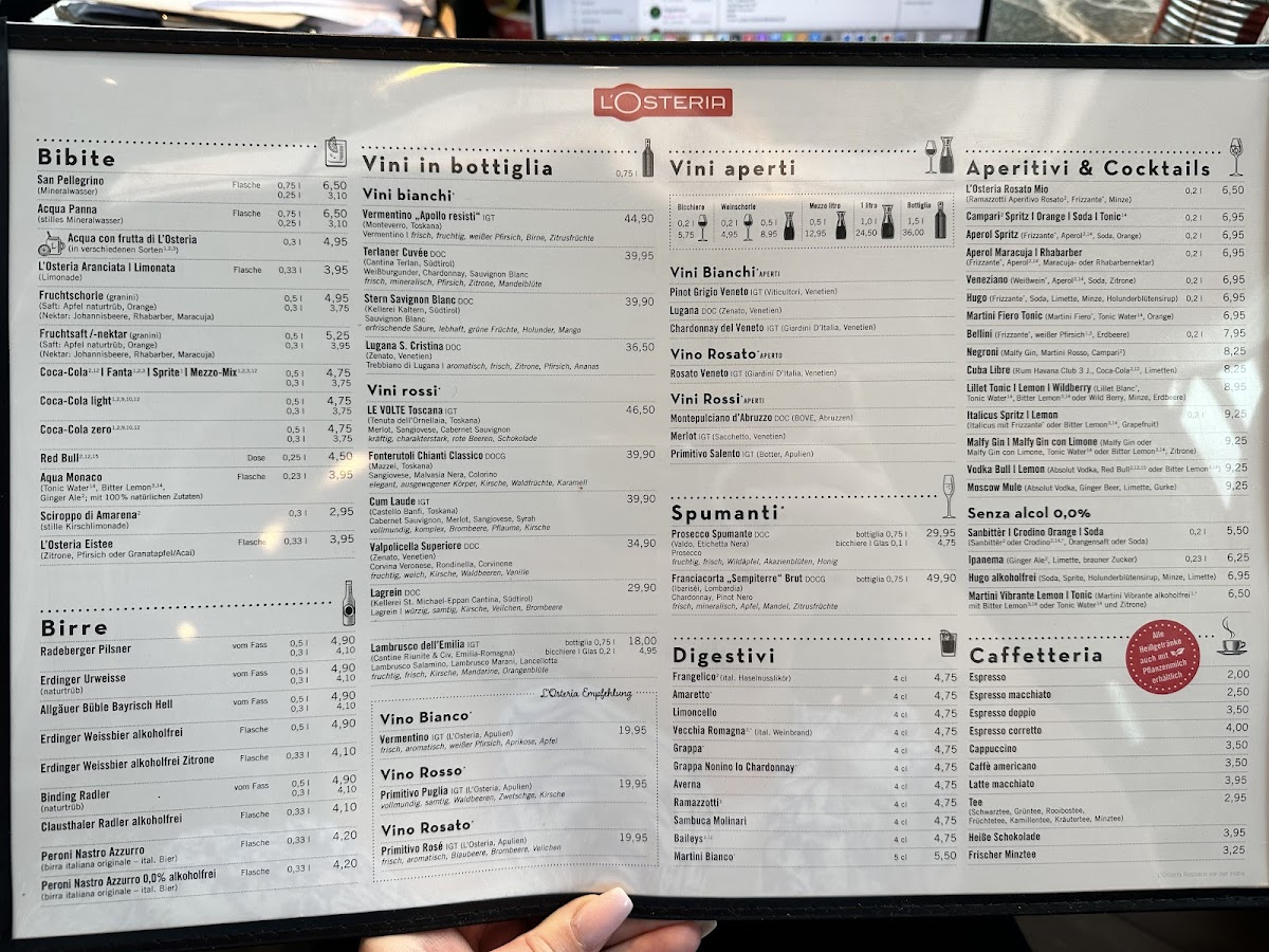 L´Osteria Rosbach vor der Höhe Photo Menu 3