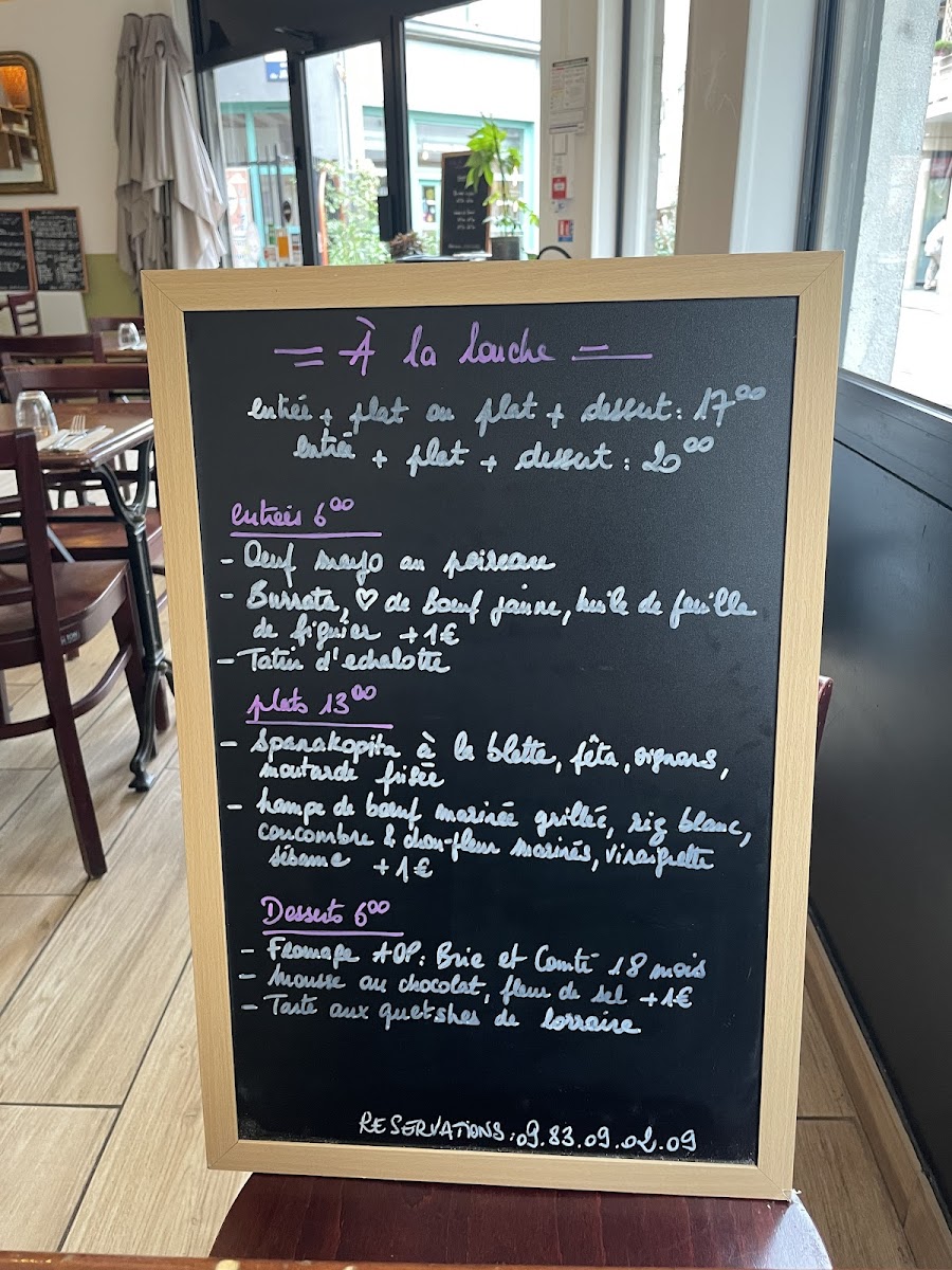 A la louche Photo Menu 4