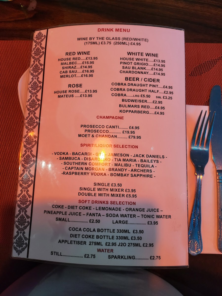 Valley's Spice Indian Restaurant & Takeaway Photo Menu 8