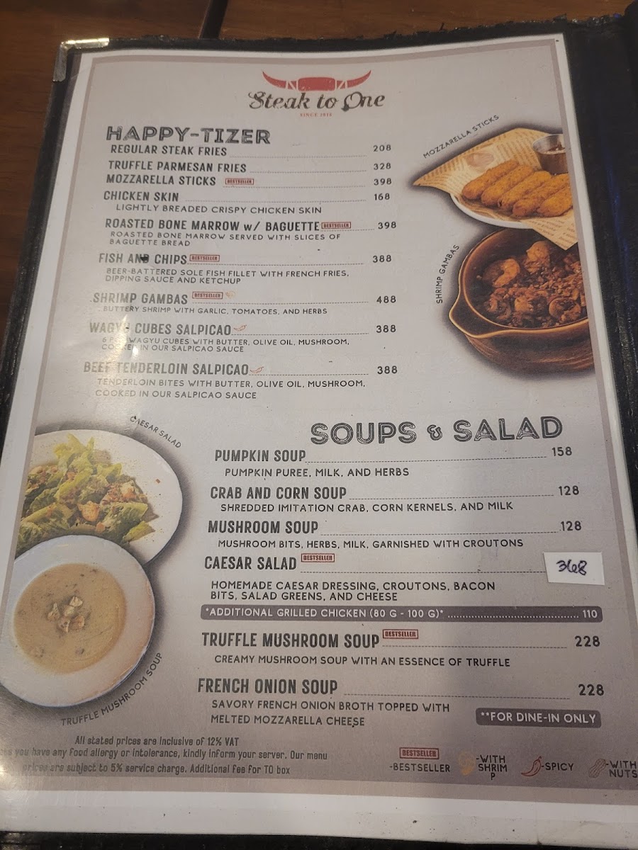 Steak to One - Maginhawa (Main) Photo Menu 5