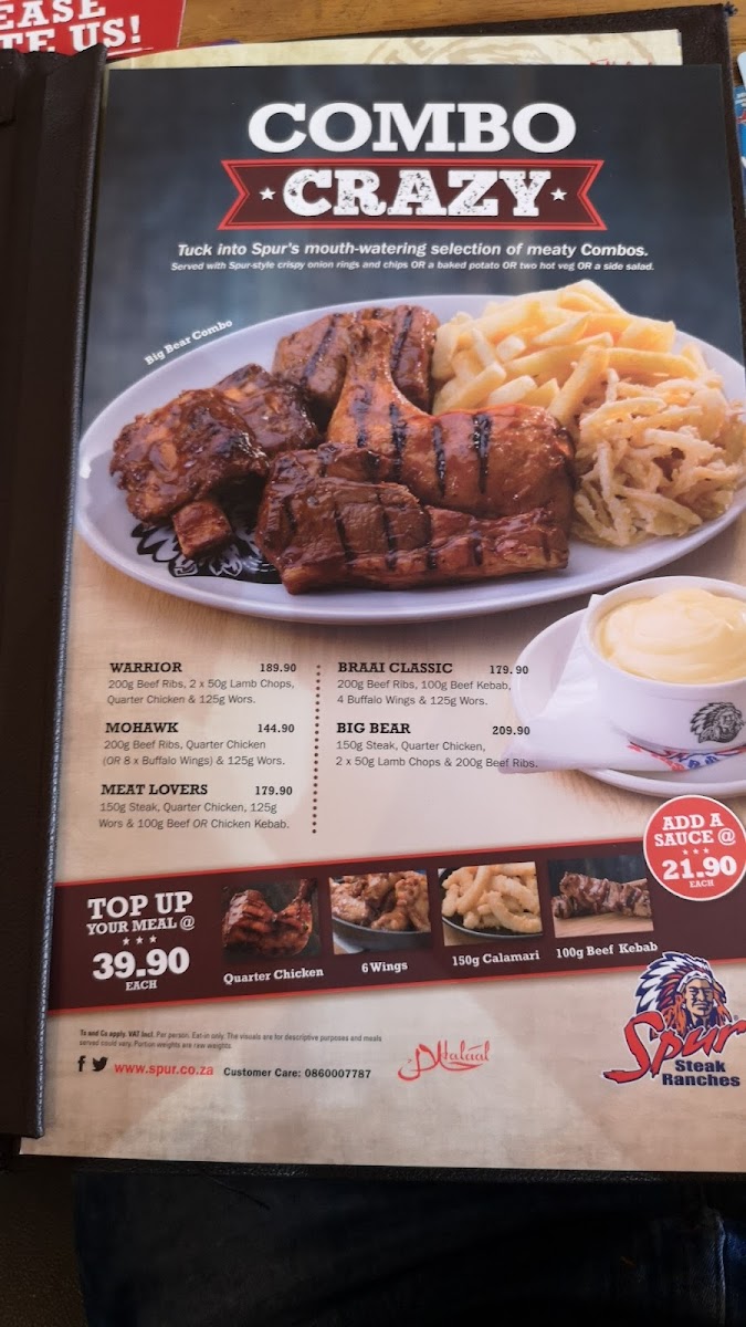 Pensacola Spur Halaal Photo Menu 10