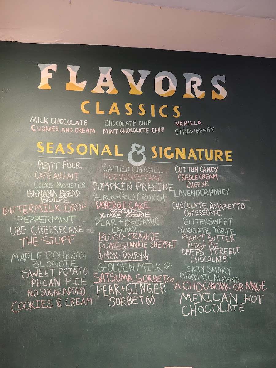 Creole Creamery Photo Menu 1