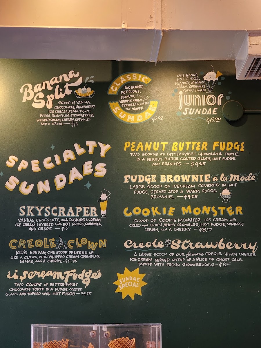 Creole Creamery Photo Menu 3