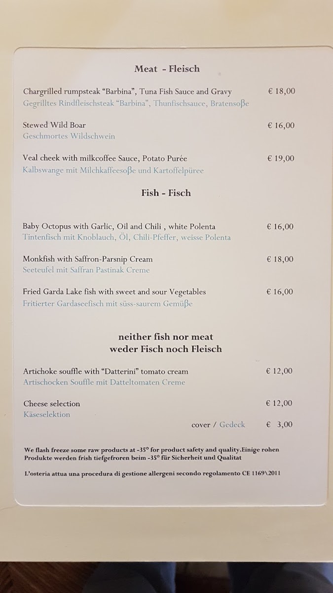 Osteria Antico Brolo Photo Menu 10