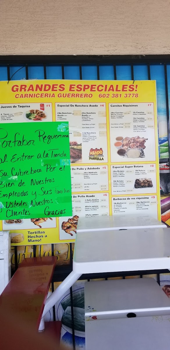 Carniceria Panaderia Guerrero En Phoenix Photo Menu 7