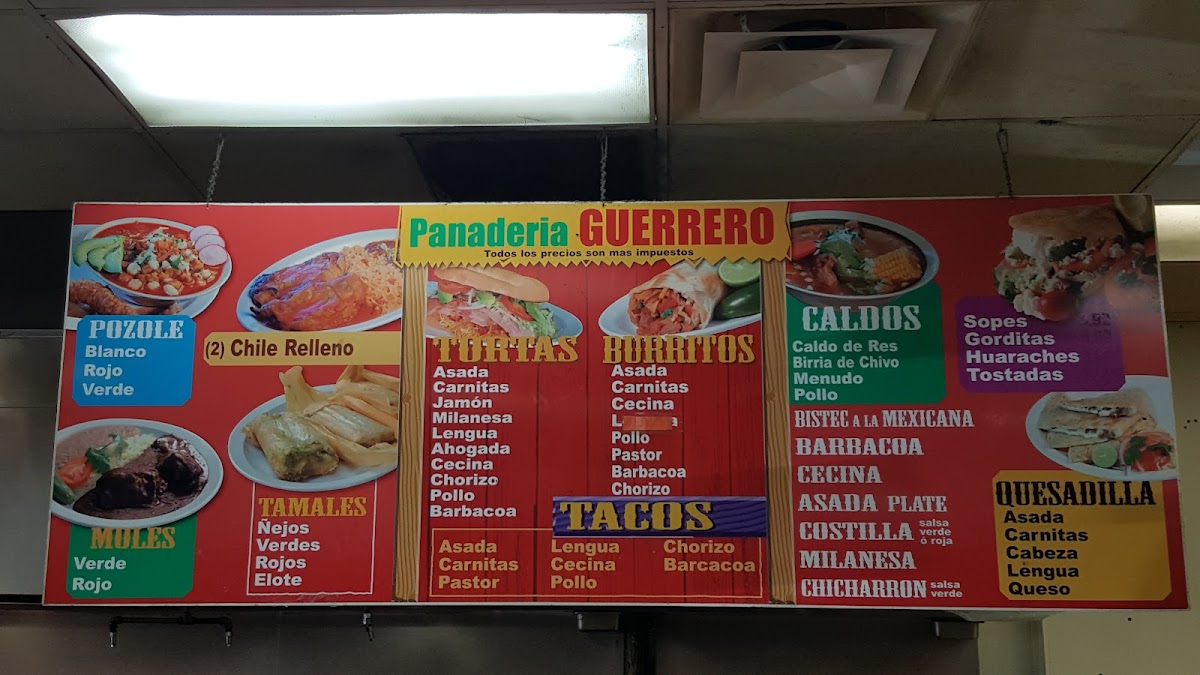 Carniceria Panaderia Guerrero En Phoenix Photo Menu 8