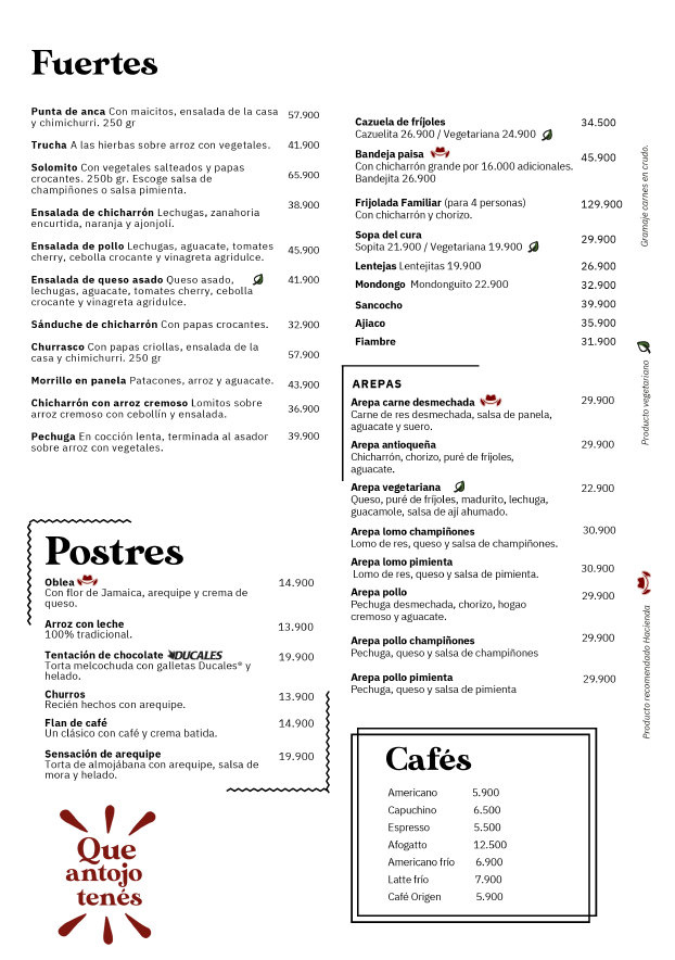 Restaurante Hacienda La Central Photo Menu 2