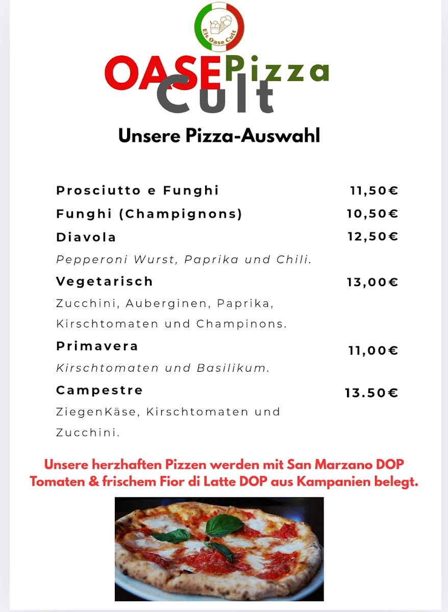 Oase Cult Gelato Photo Menu 1