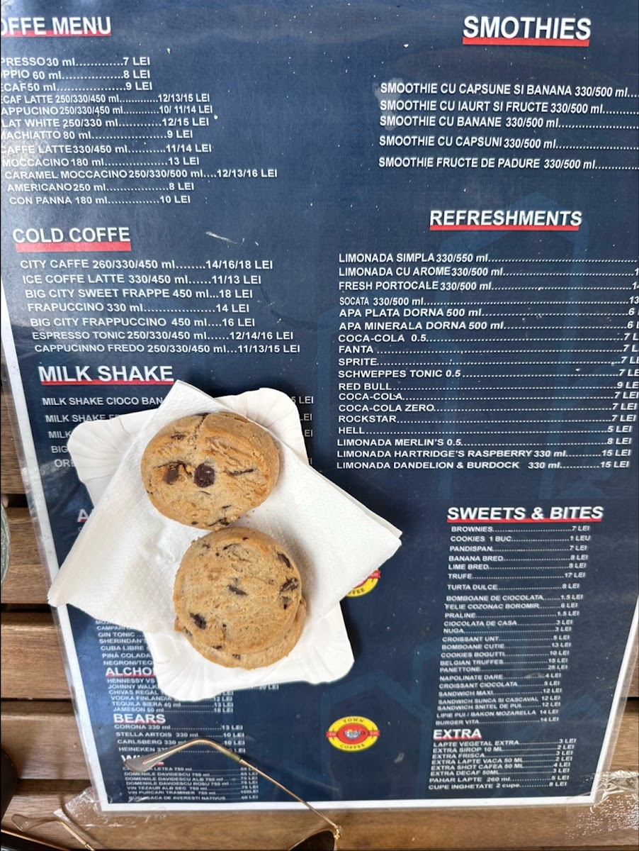 Town Coffee Photo Menu 2