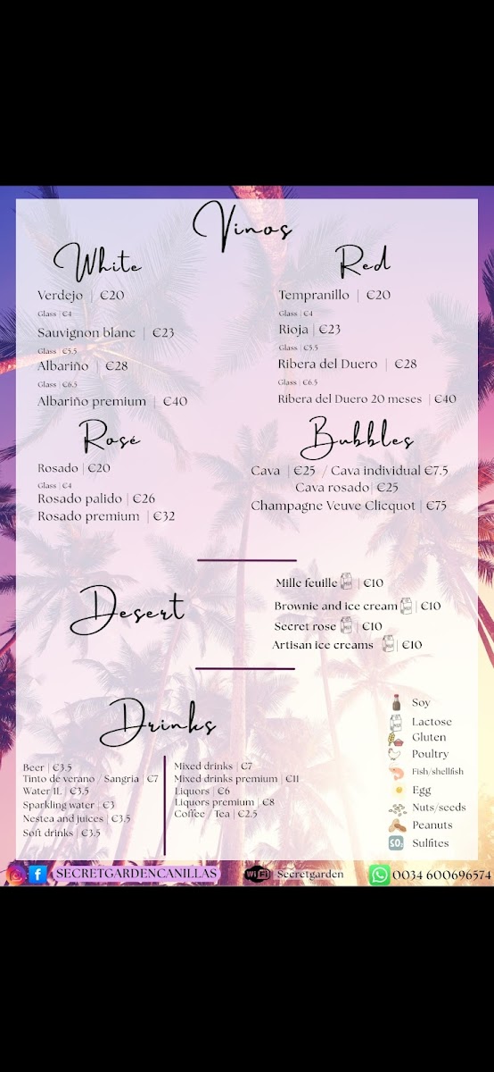 Secret Garden Restaurant Photo Menu 4