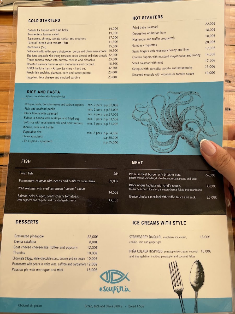 Restaurant Es Cupina Photo Menu 1