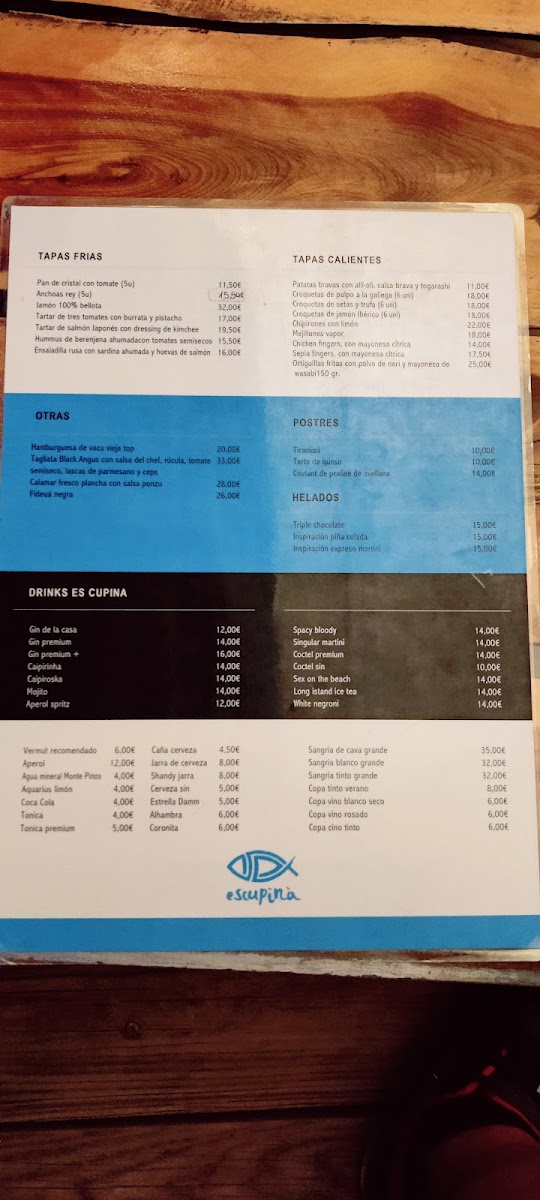 Restaurant Es Cupina Photo Menu 8