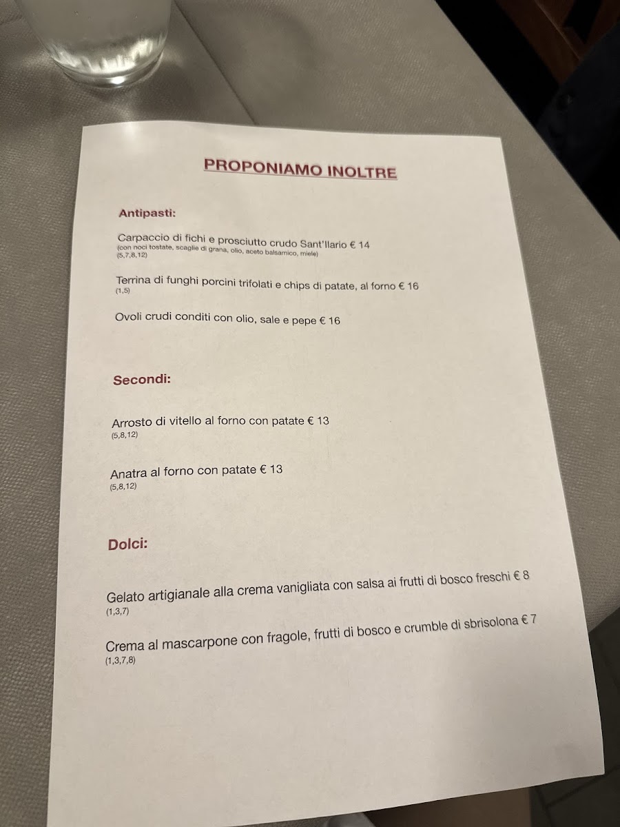 Ristorante Bellaria Photo Menu 2